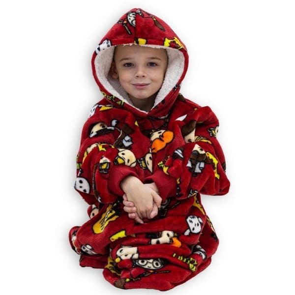 Harry Potter Kids Charm Wearable Fleece Hooded Towel (M)