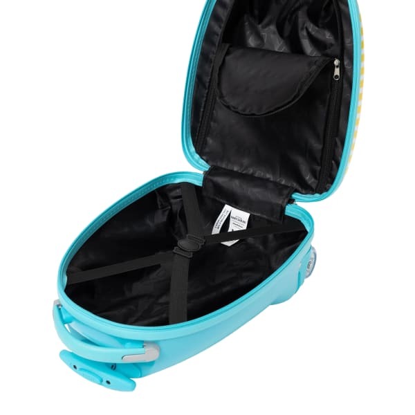 Baby Shark Kids Striped 2 Wheeled Suitcase