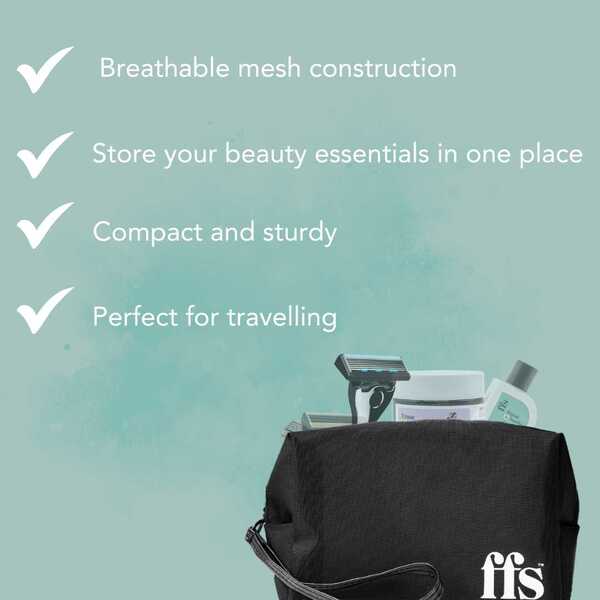 FFS Beauty Breathable Mesh Cosmetic Bag