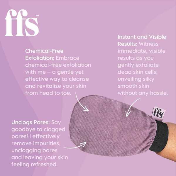 FFS Beauty Double Sided Exfoliating Mitt