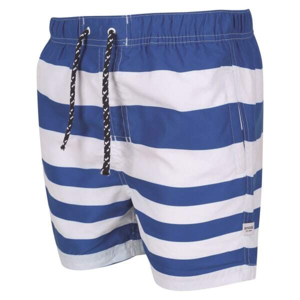 Regatta Boys Skander II Striped Swim Shorts (7-8 Years)