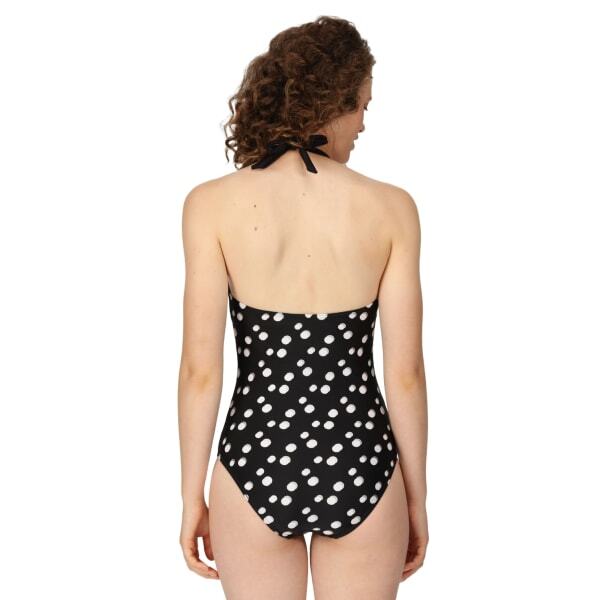 Regatta Womens Flavia Polka Dot One Piece Swimsuit (8)