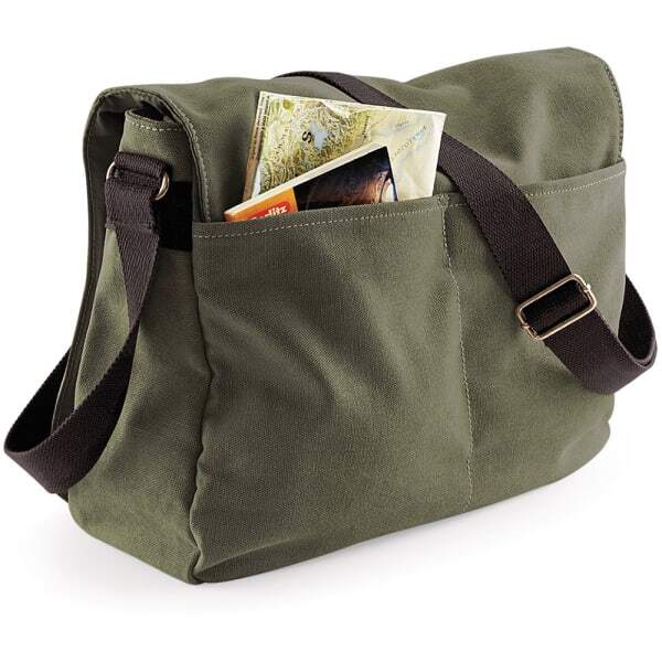 Quadra Vintage Canvas Despatch Bag - 14 Litres