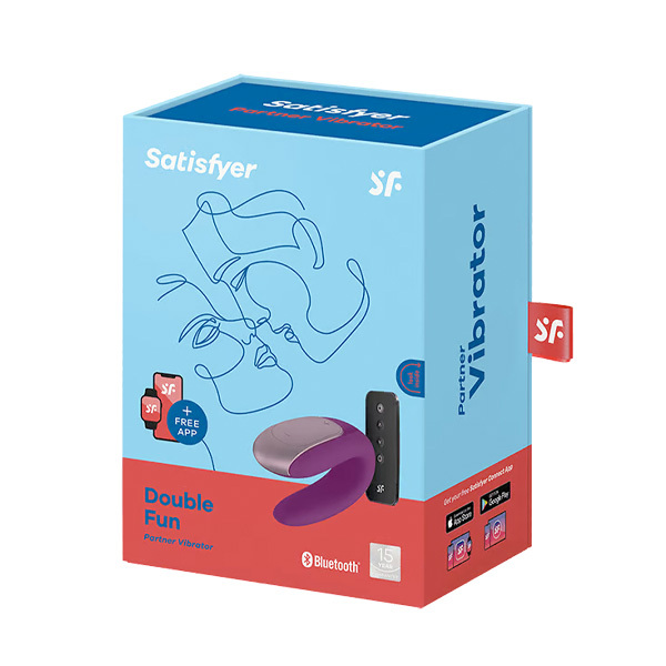 Satisfyer App Enabled Double Fun - Violet