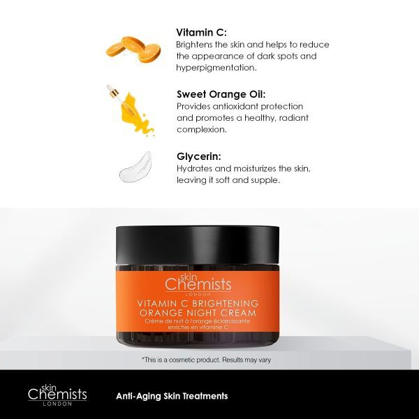 skinChemists Vitamin C Brightening Orange Night Cream 50ml