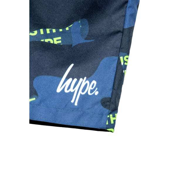 Hype Boys Camo Block Logo Swim Shorts (11-12 Years)