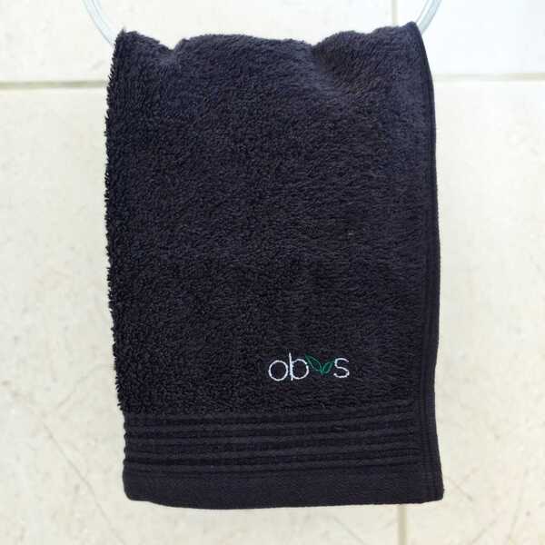 Obvs Skincare Organic Cotton Face Cloth Black