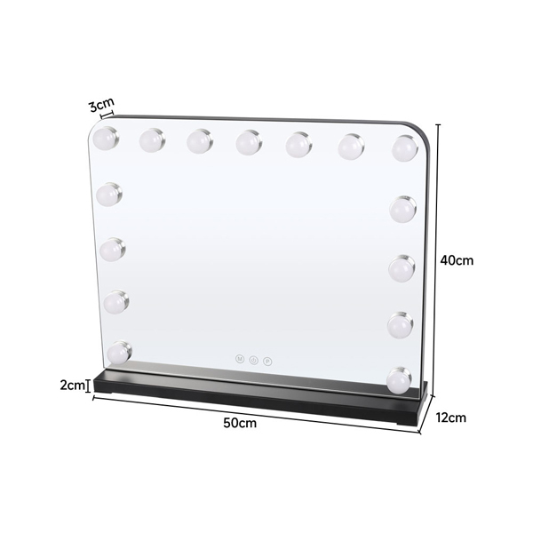 Livingandhome Hollywood LED Makeup Mirror