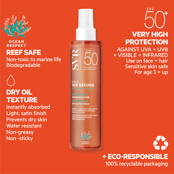 SVR SUN SECURE SPF 50+ Dry Body Oil Spray 200ml