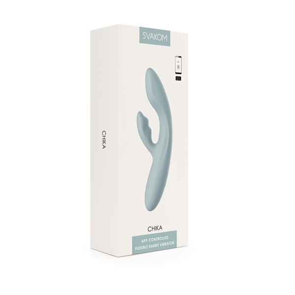 Svakom Chika App-Controlled Flexible Warming Rabbit Vibrator