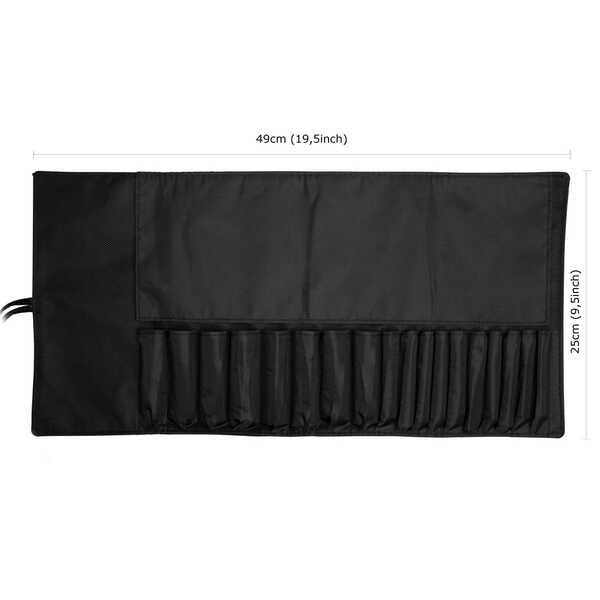 Nanshy Pro Makeup Brush Roll Up Case