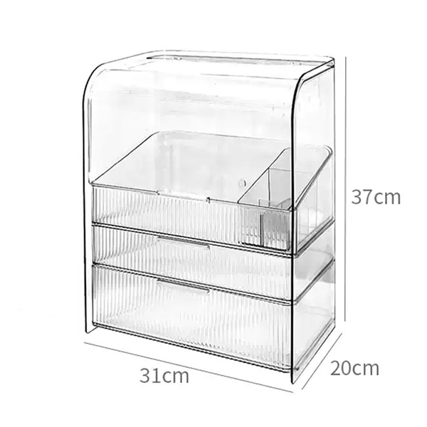 Livingandhome 3-Tier Cosmetics Storage Organizer