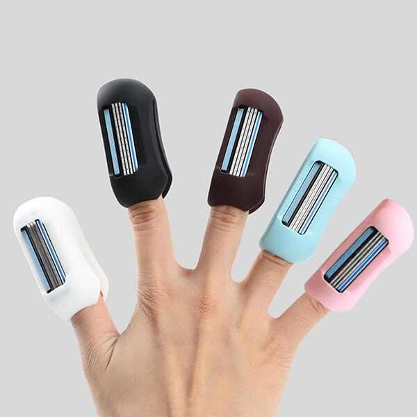 Envie 2in1 Finger Shaver Mini Razor Toothbrush Cover, Black