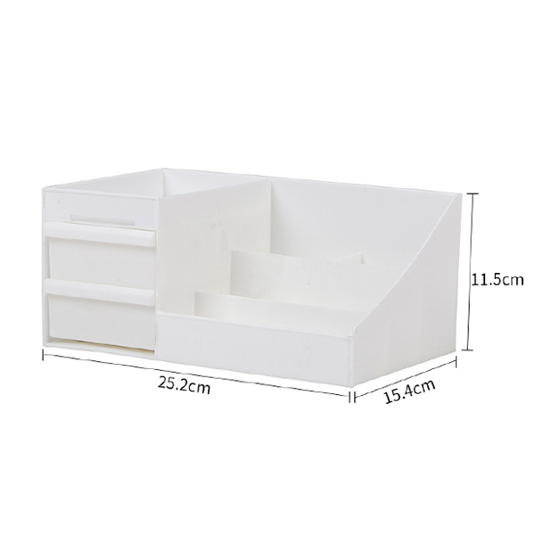 Livingandhome Plastic Makeup Storage Box with drawers Small