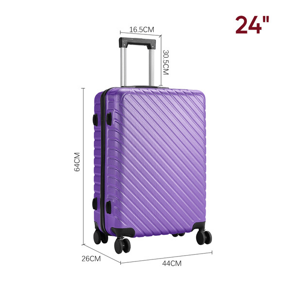 Livingandhome Lightweight Hardside Travel Suitcase 24"