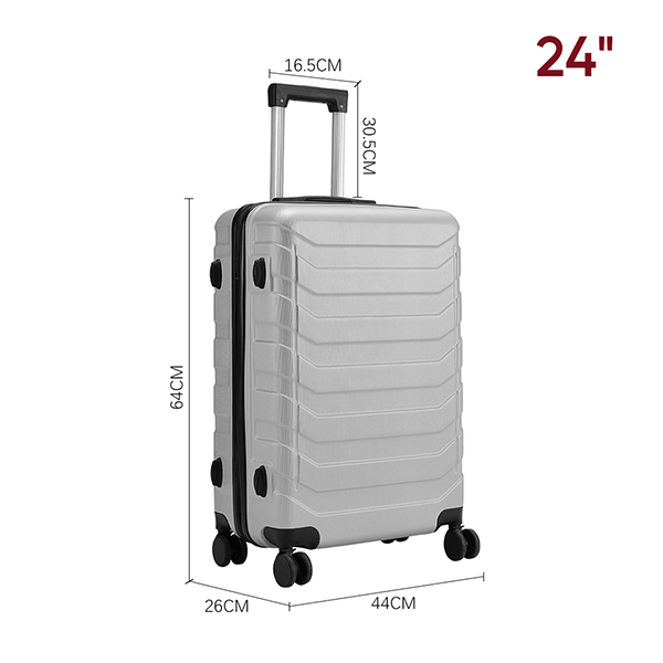 Livingandhome Hardshell Luggage Travel Suitcase 24"