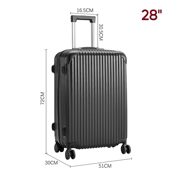 Livingandhome Hardshell Luggage Travel Suitcase 28"