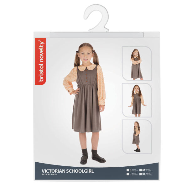 Bristol Novelty Girls Victorian Schoolgirl Costume (M)