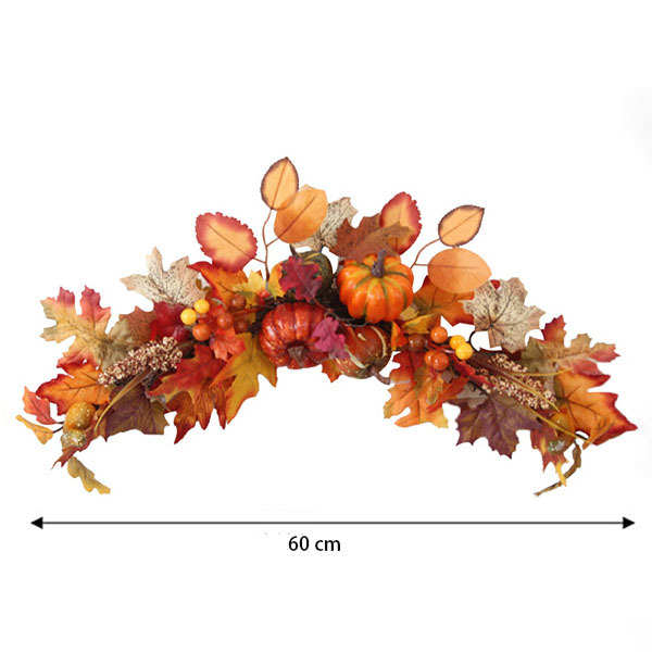 Livingandhome Artificial Autumn Maple Leaves Swag