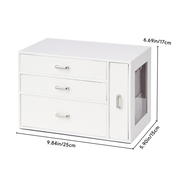 Livingandhome Jewellery Box Orgainzer with Display Window