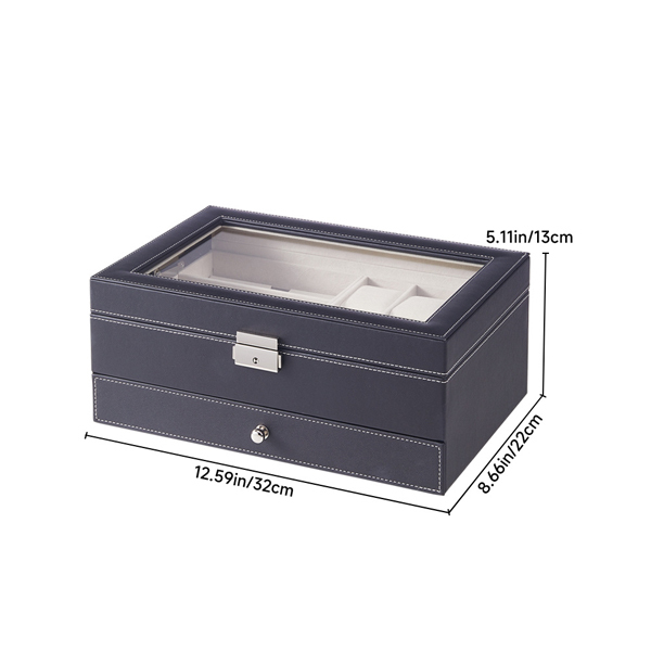 Livingandhome Jewellery Watch Storage Box