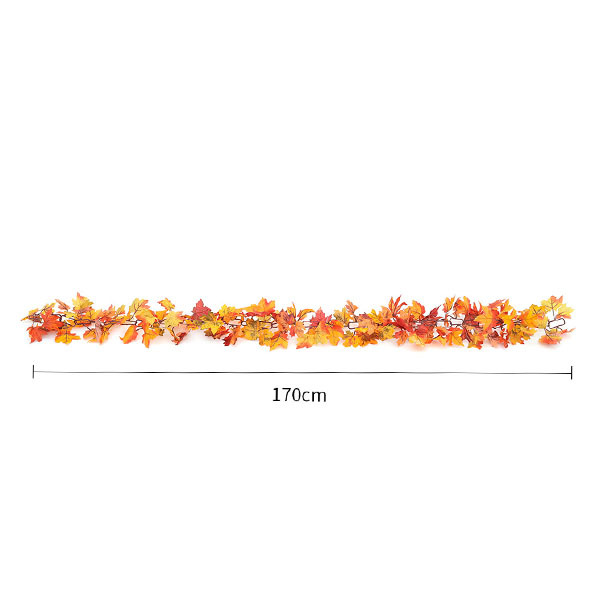 Livingandhome Hanging Artificial Maple Leaf Garland