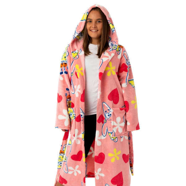 SpongeBob SquarePants Womens Hooded Robe (XL)