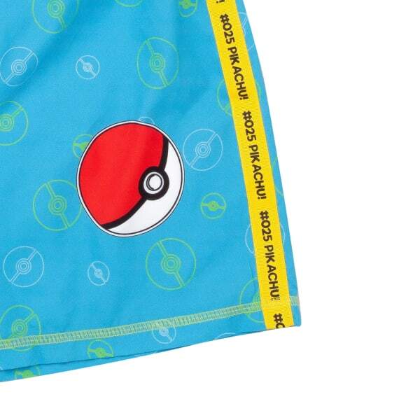 Pokemon Boys Pikachu Pokeball Swim Shorts (10-11 Years)