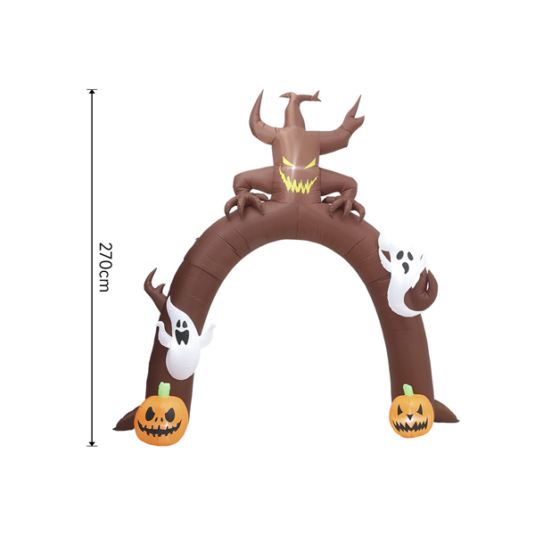 Livingandhome Arch Ghost Pumpkins Halloween Inflatable