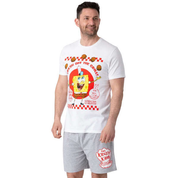 SpongeBob SquarePants Mens Short Pyjama Set (S)