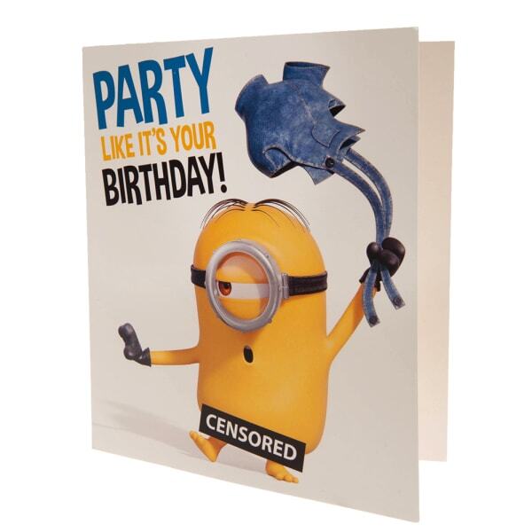 Minions Party Birthday Card