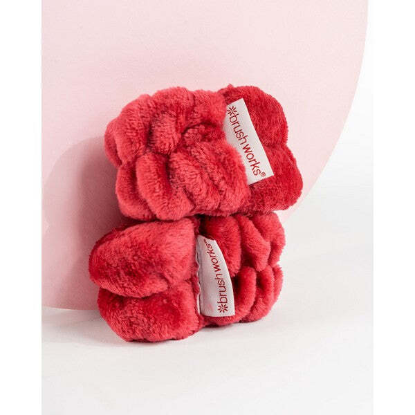 Brushworks Limited Edition Microfibre Wrist Wash Bands (Red)