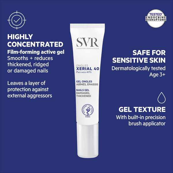 SVR XERIAL 40 - Brush-On Nail Repairing Treatment, 10ml