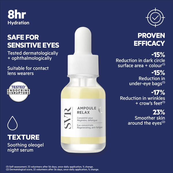 SVR Ampoule RELAX - Regenerating Night Eye Serum 15ml