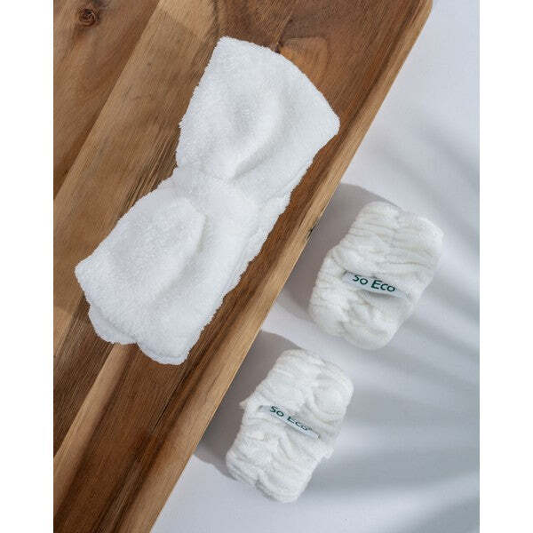 So Eco Makeup Headband & Wrist Wash Band Set