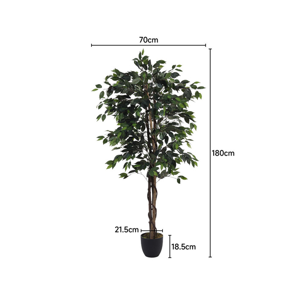 Livingandhome Artificial Banyan Decorative Plant