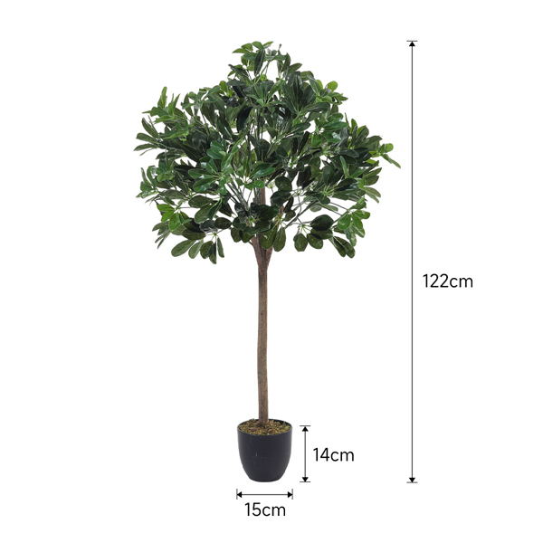 Livingandhome Artificial Schefflera Arboricola Tree in Pot