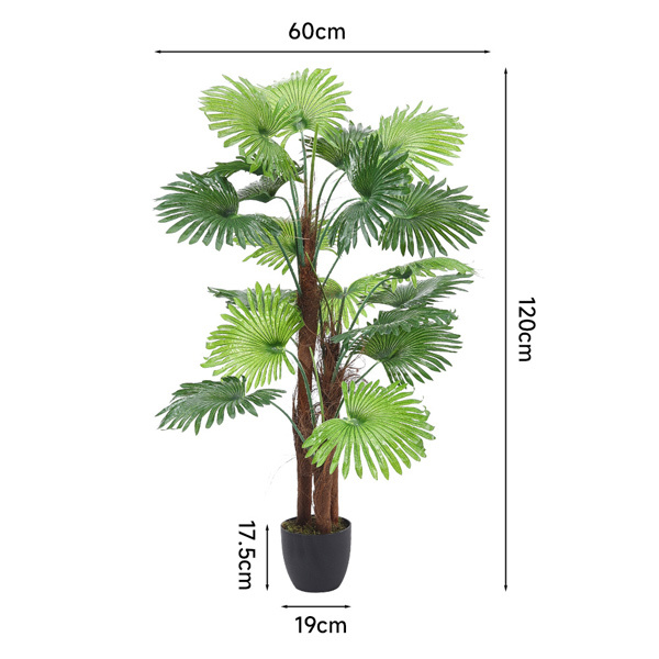 Livingandhome Artificial Palm Tree in Pot for Decoration