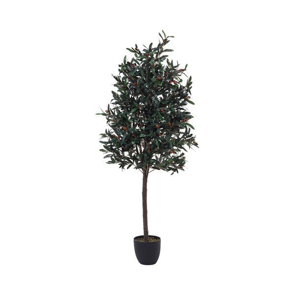 Livingandhome Artificial Olive Tree Decorative Plant 120cm