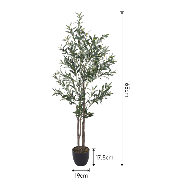 Livingandhome Artificial Olive Tree Decorative Plant 165cm