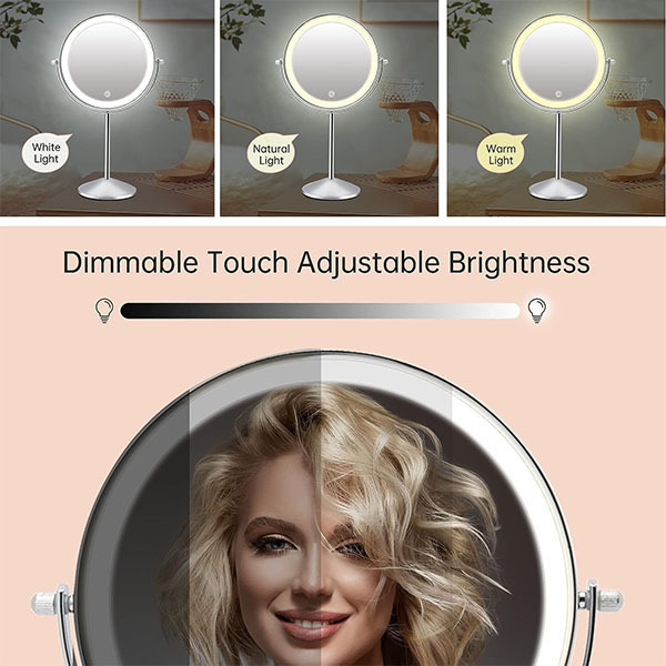 Fascinate LED Makeup Mirror with Light 30x10cm RM299A_Chrome