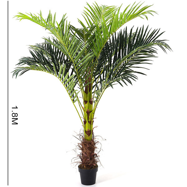 Livingandhome Artificial Palm Tree Fake Greenery Decoration