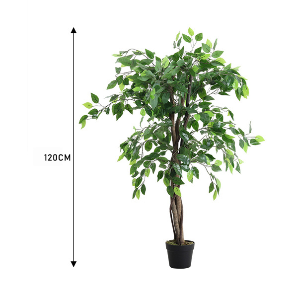 Livingandhome Artificial Green Banyan Tree UV Resistant