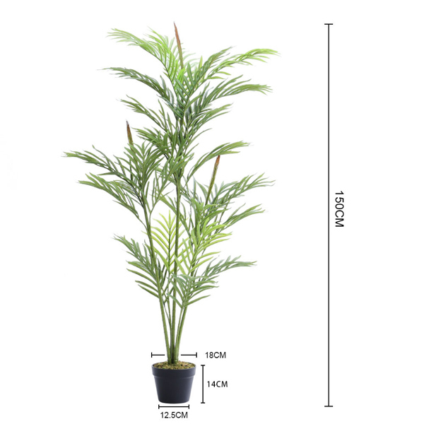 Livingandhome Artificial Potted Palm Tree 150cm