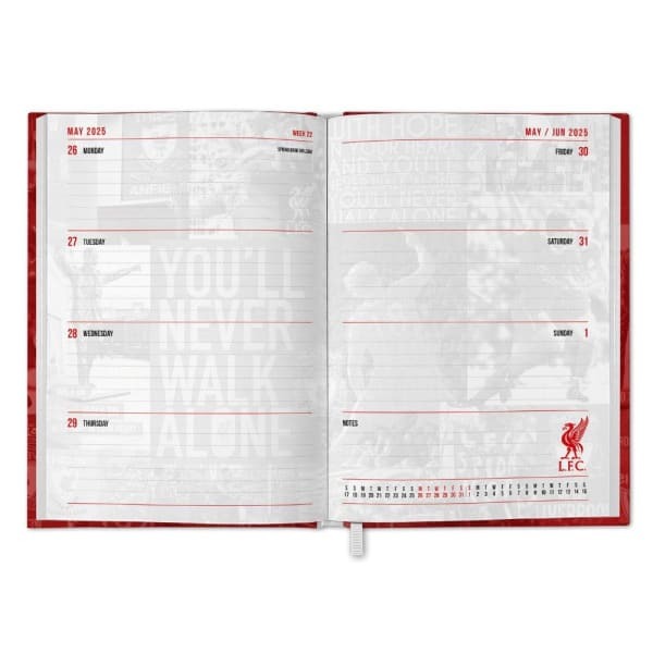 Liverpool FC 2025 Crest A5 Diary