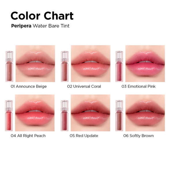 Peripera Water Bare Tint #03 Emotional Pink 3.7g