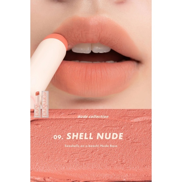 ROM&ND Zero Matte Lipstick #09 Shell Nude 3g