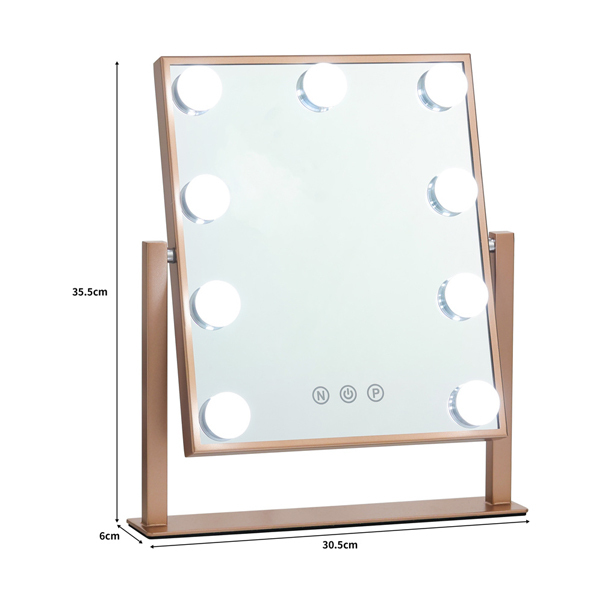 Livingandhome Adjustable LED Hollywood Vanity Mirror