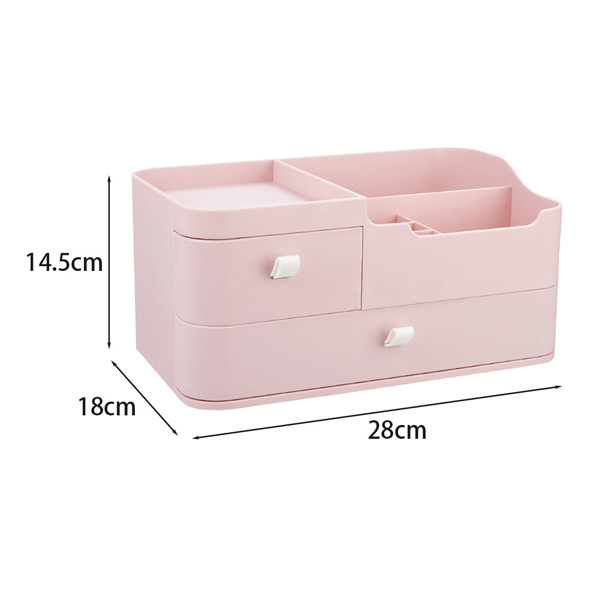 Livingandhome Plastic Makeup Organizer Storage Box