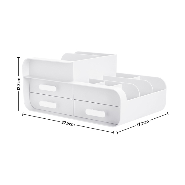 Livingandhome Multifunctional Plastic Desk Organizer